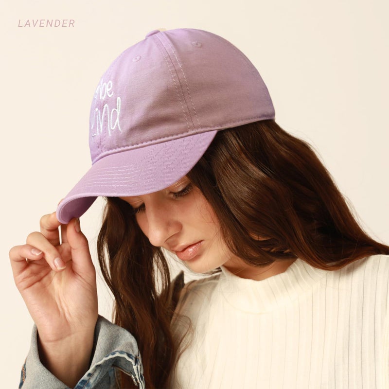 CHOK.LIDS Be Kind Trendy Womens Baseball Cap Unisex Fashion Cotton Polo Style Fun Inspirational Saying Seasonal Headwear (Light Grey) - Image 5